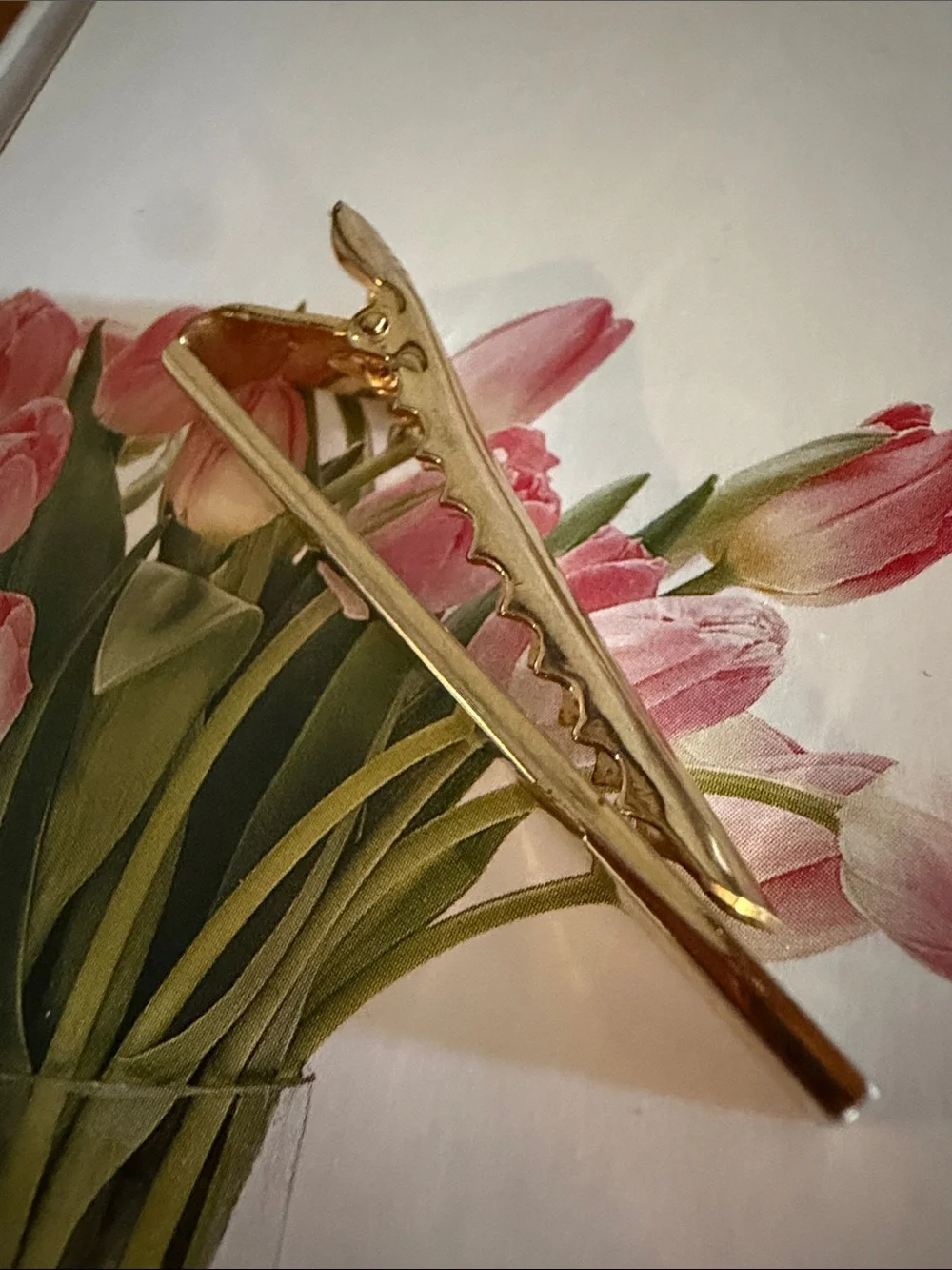 Dior Gold Metal Hair Clip